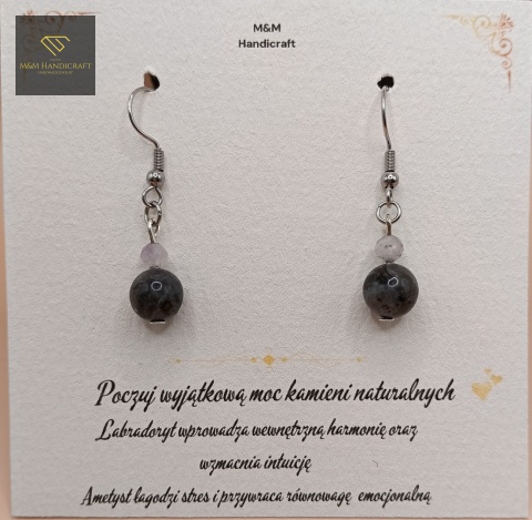 kolczyki-z-kamieni-naturalnych-ametyst-fasetowany-i-labradoryt-handmade-zbliżenie-na-kamienie