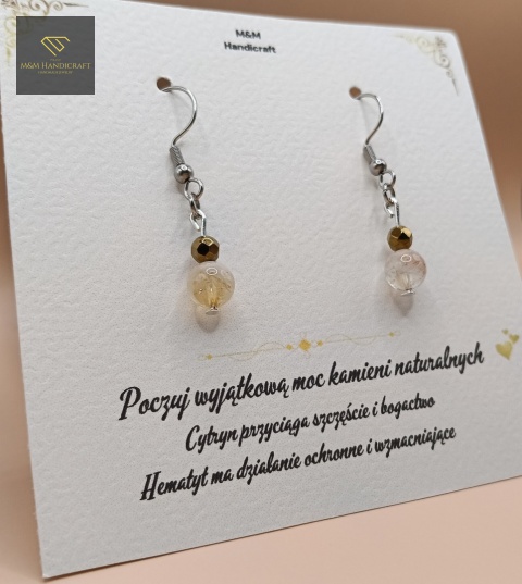 kolczyki-z-kamieni-naturalnych-hematyt-i-cytryn-bigle-stal-chirurgiczna-handmade-bok-lewy