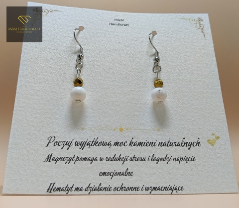kolczyki-z-naturalnego-magnezytu-i-hematytu-bigle-stal-chirurgiczna-handmade