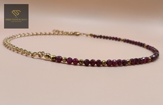 Asymetryczny choker IGNIS - nowoczesna biżuteria handmade