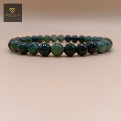 bransoletka-z-kamieni-naturalnych-agat-mszysty-handmade-zbliżenie-na-kamienie
