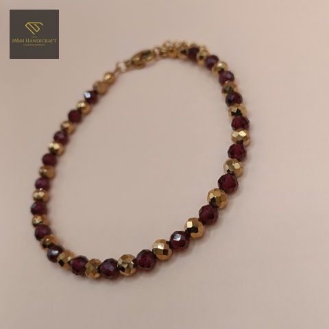bransoletka-z-kamieni-naturalnych-granat-i-hematyt-handmade