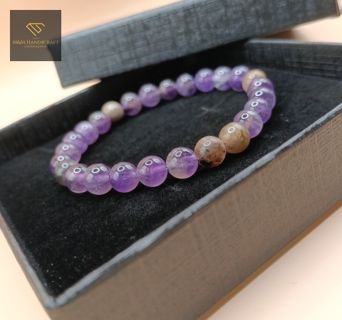 bransoletka-z-kamieni-naturalnych-ametyst-i-rodonit-handmade-w-ozdobnym-pudełku