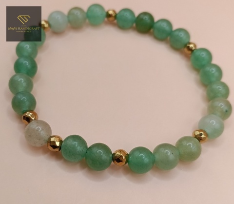 bransoletka-z-kamieni-naturalnych-awenturyn-zielony-i-hematyt-handmade-rzut-z-góry