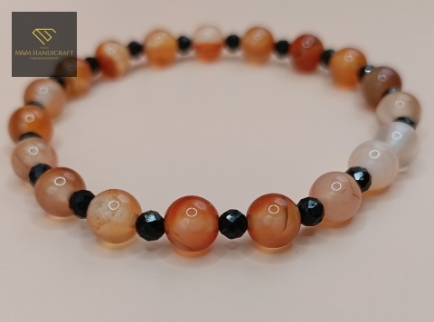 bransoletka-z-kamieni-naturalnych-karneol-i-czarny-turmalin-handmade