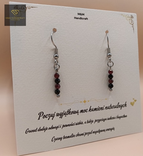 kolczyki-z-kamieni-naturalnych-granat-i-czarny-turmalin-handmade-bok-lewy
