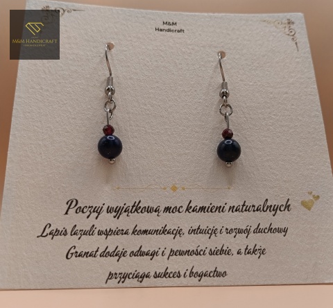 kolczyki-z-kamieni-naturalnych-granat-i-lapis-lazuli-bigle-stal-chirurgiczna-handmade
