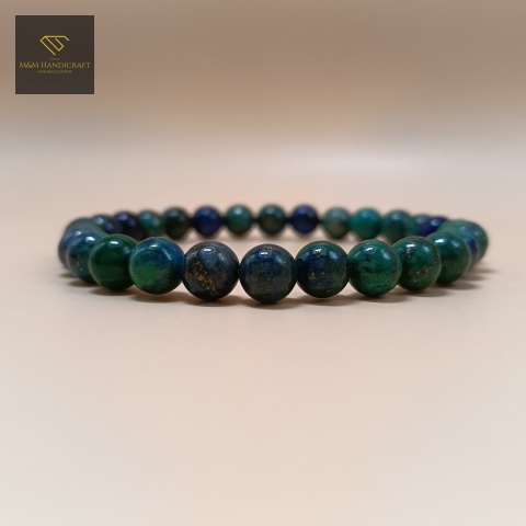 bransoletka-z-kamieni-naturalnych-azuryt-handmade-zbliżenie-na-kamienie