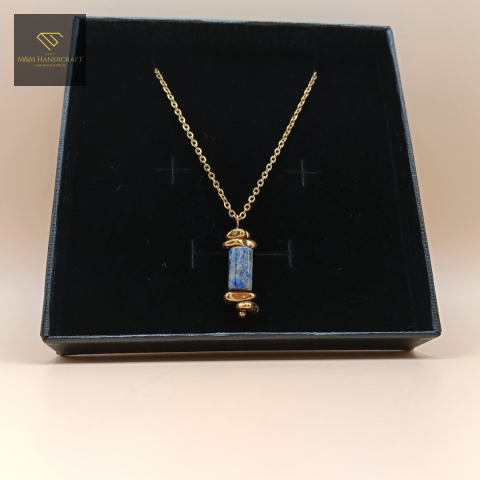 naszyjnik-lapis-lazuli-i-hematyt-stal-chirurgiczna-handmade-w-ozdobnym-pudełku
