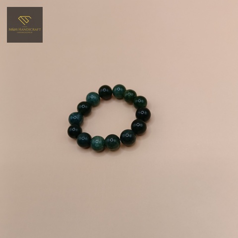 elastyczny-pierścionek-z-kamieni-naturalnych-agat-mszysty-handmade