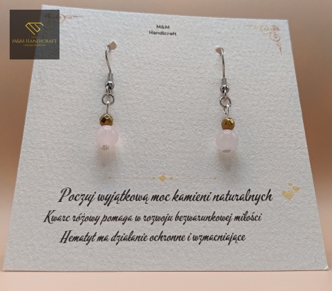 zestaw-miłość-kolczyki-z-kamieni-naturalnych-kwarc-różowy-i-hematyt-handmade
