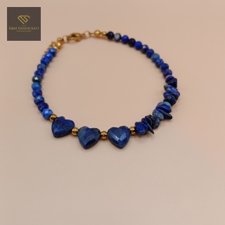 Bransoletka z Kamieni Naturalnych BŁĘKITNA LAGUNA Lapis Lazuli