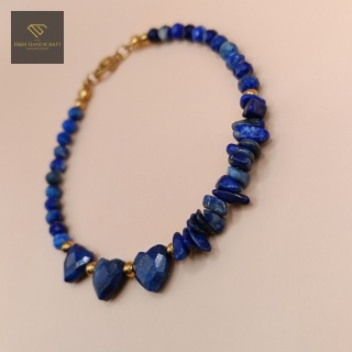 Bransoletka z Kamieni Naturalnych BŁĘKITNA LAGUNA Lapis Lazuli