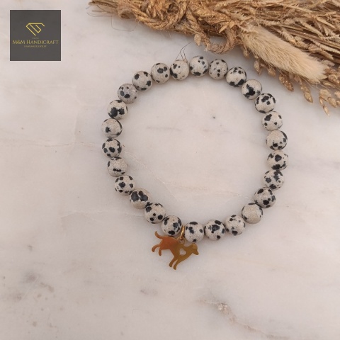bransoletka-z-kamieni-naturalnych-jaspis-dalmatyński-handmade