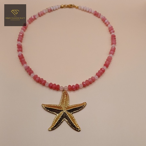 choker-z-kamieni-naturalnych-kwarc-różowy-i-jadeit-różowy-handmade-rzut-z-góry