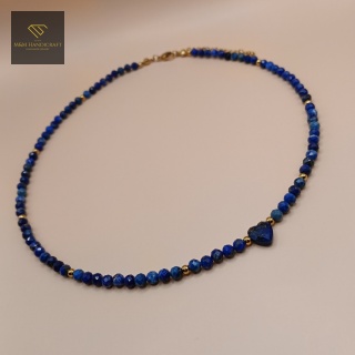 Elegancki Naszyjnik z Kamieni Naturalnych Serce Oceanu - Lapis Lazuli