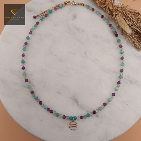 naszyjnik-dla-Wodnika-z-kamieni-naturalnych-amazonit-ametyst-fluoryt-handmade