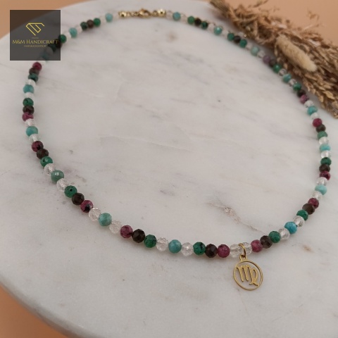 naszyjnik-dla-Panny-z-kamieni-naturalnych-kryształ-górski-obsydian-amazonit-jadeit-handmade