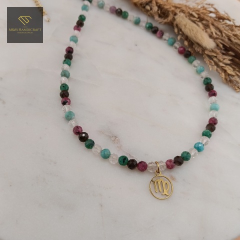 naszyjnik-dla-Panny-z-kamieni-naturalnych-kryształ-górski-obsydian-amazonit-jadeit-handmade-zbliżenie
